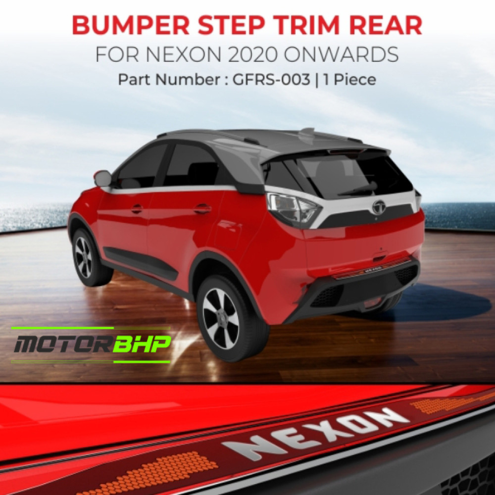 Buy Tata Nexon Bumper Step Trim Rear Chrome Accessories